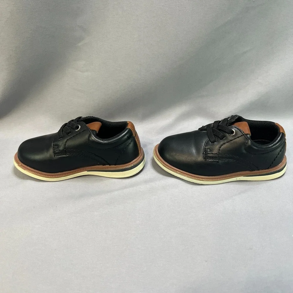 Max + Jake‎ Mix NO. 6 Boys US 6 Oxford Shoes Black Brown Leather Lace Up 2-Pairs